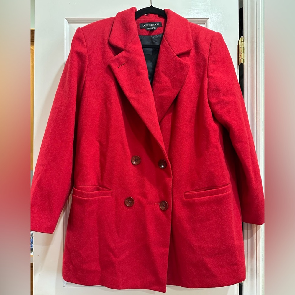 Donnybrook Red Wool Jacket Size 16
